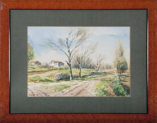 PAISAJE CON CASAS, 1985