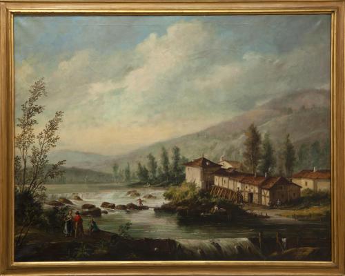 PUEBLO CON RÍO
