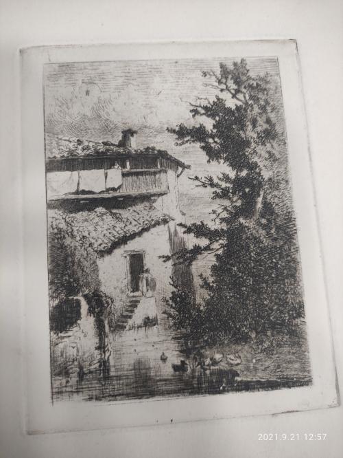 CONJUNTO DE 3 GRABADOS, ESCENAS DE CAMPO
