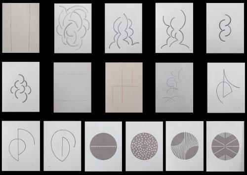 CONJUNTO DE 16 IMPRESIONES DE DIBUJOS