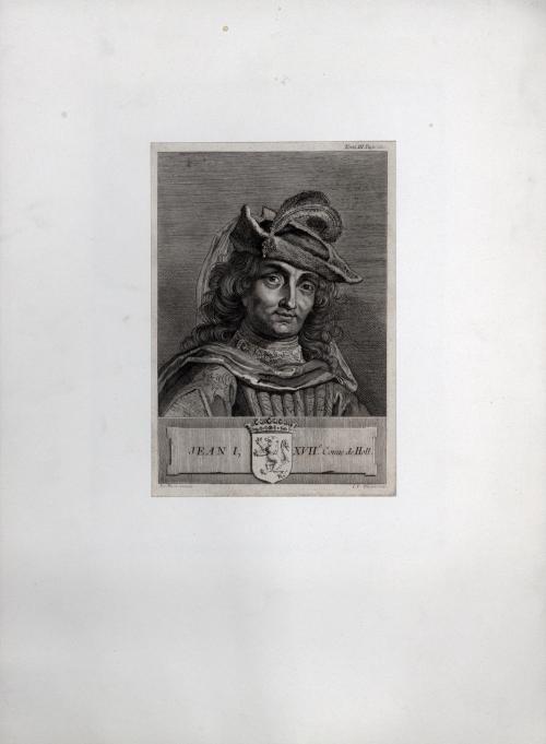  AGUAFUERTE DE JEAN I COMTE DE HOLL S.XVII