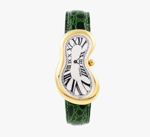 RELOJ DE PULSERA SOFTWATCH BY EXAEQUO SIGUIENGO MODELOS DE SALVADOR DALI HONG KONG CUARZO EN ACERO DORADO