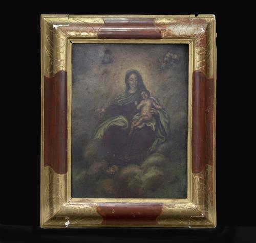 VIRGEN CON NIÑO, ESCUELA ANDALUZA SIGLO XVIII