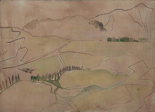 "PAISAJE CON CASA"