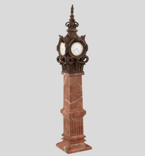 MAQUETA A ESCALA DEL RELOJ DE LA BOLSA DE MADRID DE BRONCE 