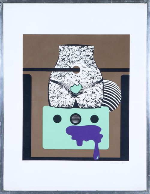FIGURA ABSTRACTA, FIRMADA CILIERO, 1972