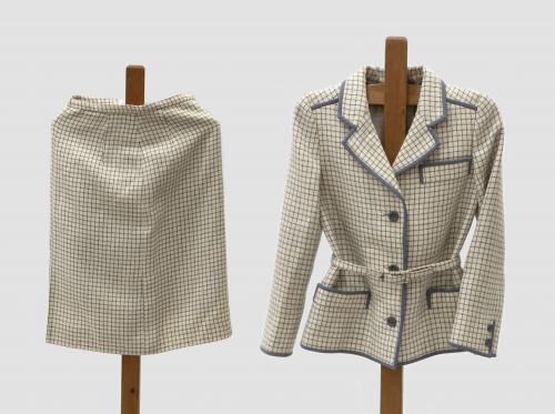 TRAJE DE CHAQUETA DE CUADROS 