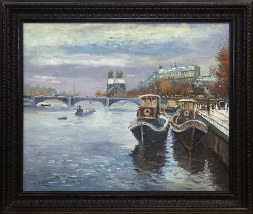 EL SENA EN INVIERNO, PARÍS
