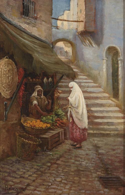 VENDEDOR DE FRUTAS EN EL ZOCO