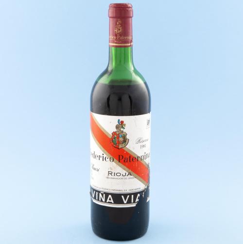 VINO DE RIOJA, FEDERICO PATERNINA. RESERVA, 1981