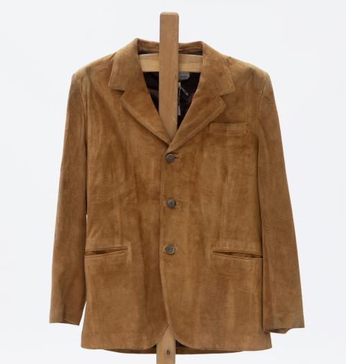 CHAQUETA DE HOMBRE EN ANTE COLOR CAMEL