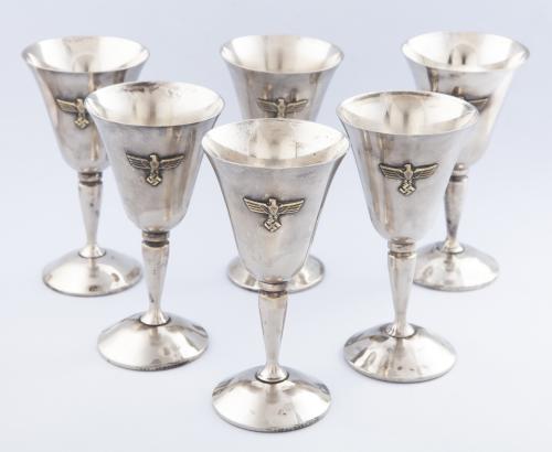 SET 6 COPAS WAFFEN SS, CIRCA 1945
