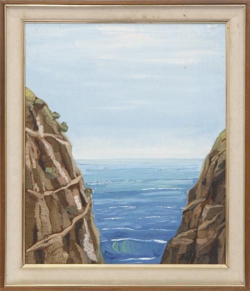 PAISAJE ROCOSO CON MAR 