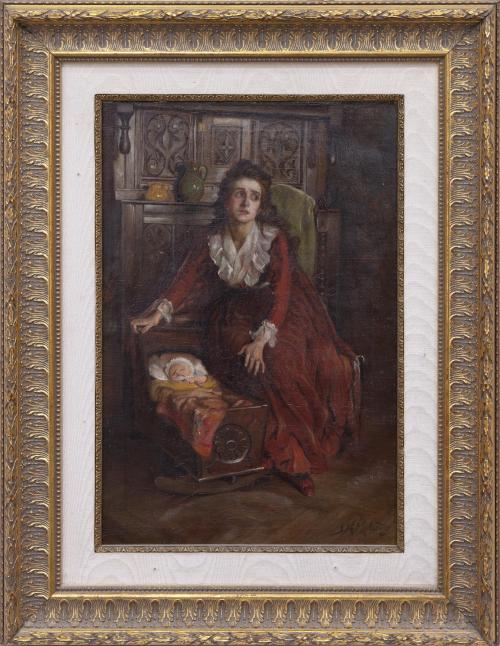 MADRE ACUNANDO A NIÑO, 1901