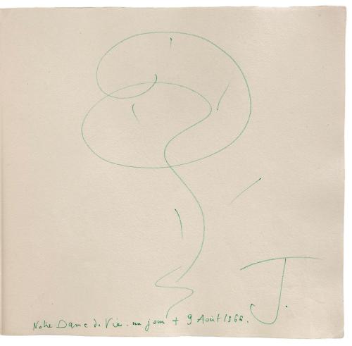 "DIBUJOS Y ESCRITOS (8.I.59-19.I.59)" FIRMADO A MANO POR PI