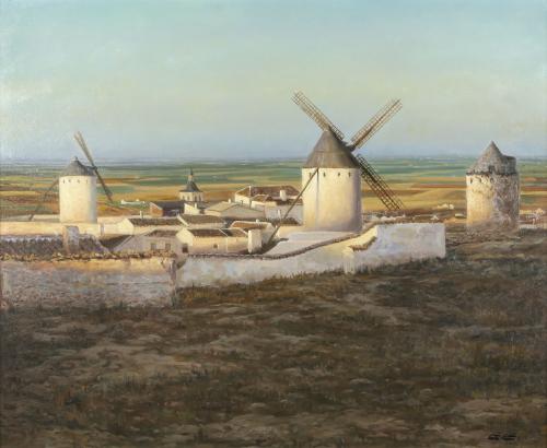 PAISAJE CON MOLINOS