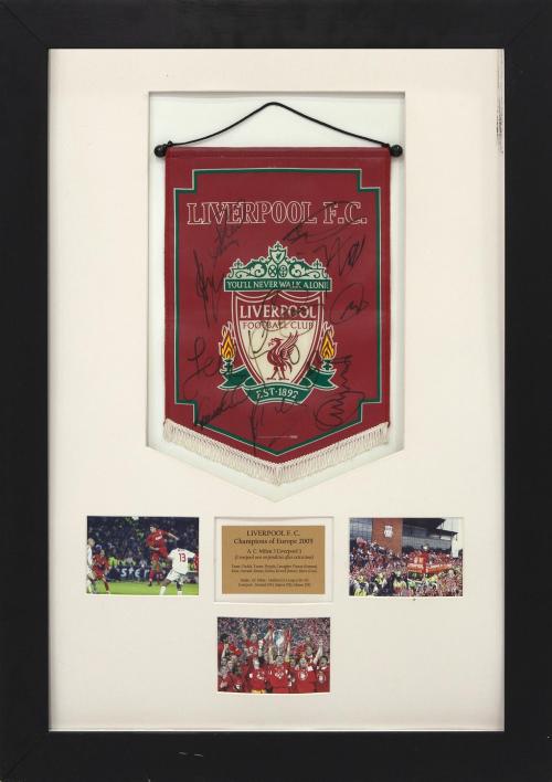 BANDERÍN LIVERPOOL F.C CHAMPIONS TEMPORADA 2005