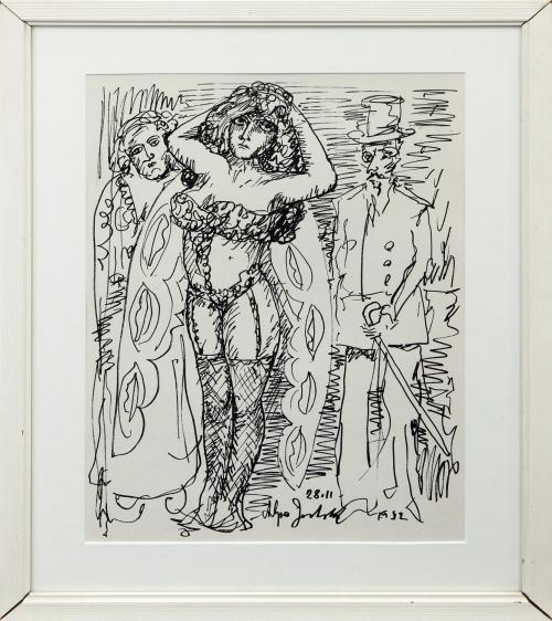 BAILARINA CON CABALLEROS, 1982