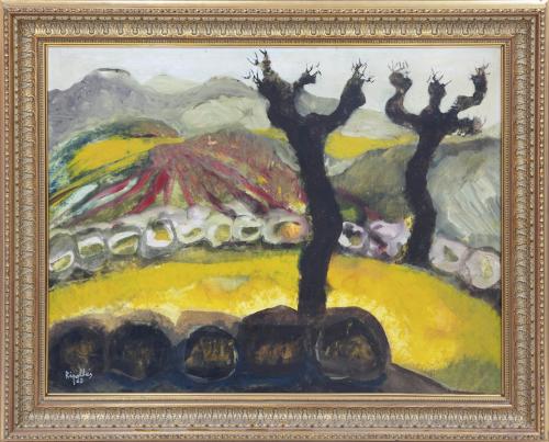 PAISAJE CON ÁRBOLES 