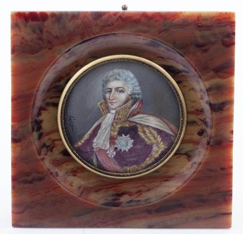 RETRATO EN MINIATURA DE CABALLERO