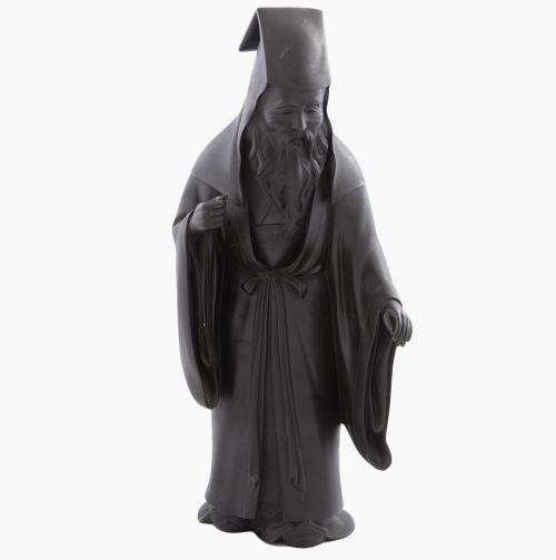 FIGURA DE CONFUCIO, JAPÓN S.XX