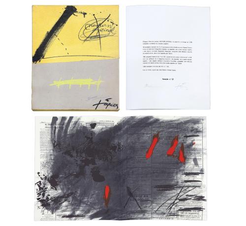 "NOCTURN MATINAL" CON LITOGRAFÍAS DE ANTONI TÀPIES. BARCELO