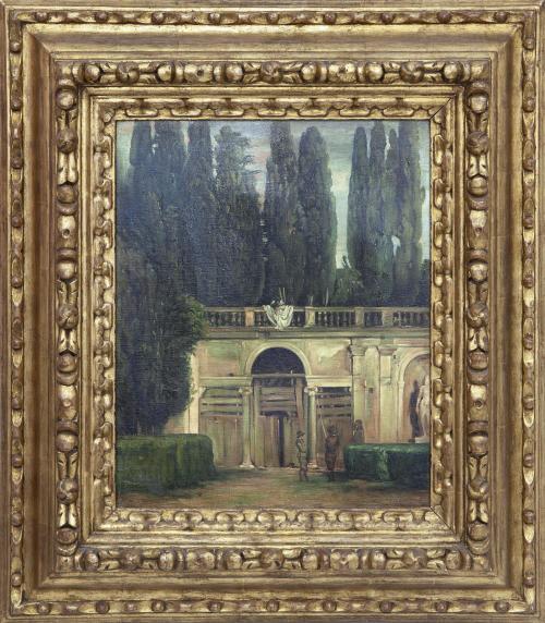 VISTA DEL JARDIN DE LA VILLA MÉDICI EN ROMA, COPIA DEL ORIG