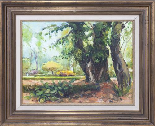 JARDÍN FRONDOSO CON CHUMBERAS