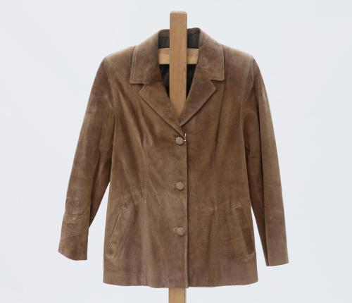 CHAQUETA DE MUJER EN ANTE COLOR CAMEL