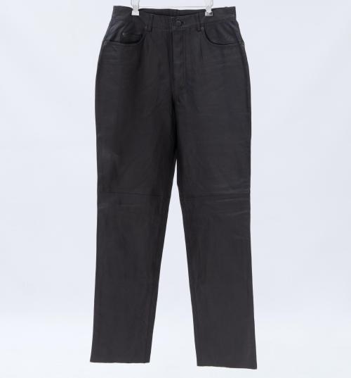 PANTALÓN DE MUJER EN CUERO MARRÓN