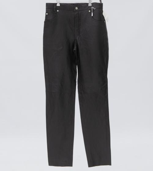 PANTALÓN DE MUJER EN CUERO COLOR MARRÓN