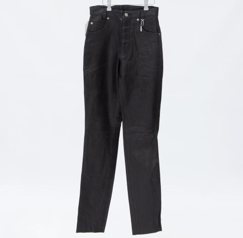 PANTALÓN DE MUJER EN CUERO COLOR MARRÓN