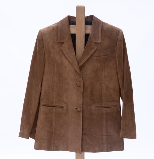 CHAQUETA DE MUJER EN ANTE COLOR MARRÓN