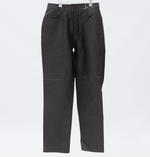 PANTALÓN DE MUJER EN CUERO MARRÓN