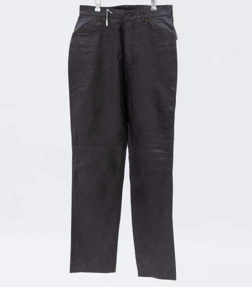 PANTALÓN DE MUJER EN CUERO MARRÓN