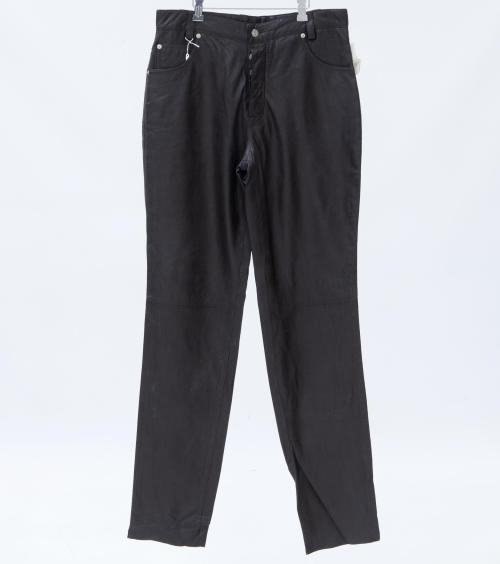 PANTALÓN DE MUJER EN CUERO COLOR MARRÓN