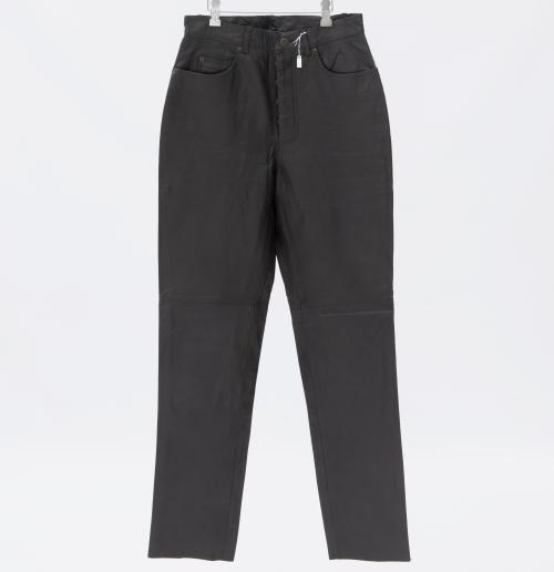 PANTALÓN DE MUJER EN CUERO COLOR MARRÓN