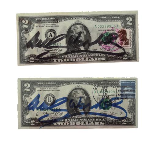 DOS BILLETES DE 2$ DE JEFFERSON DE 1976