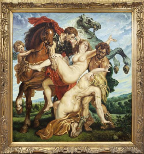 RAPTO DE LAS HIJAS DE LEUCIPO, COPIA DEL ORIGINAL DE RUBENS