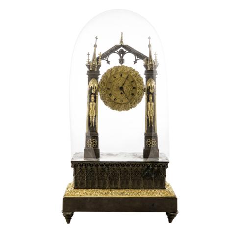 RELOJ NEOGÓTICO FIRMADO VOUCHER À GENEVE, FF S.XIX
