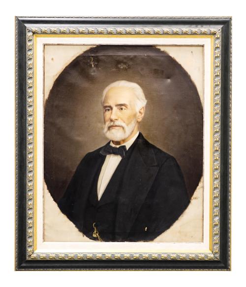 RETRATO DE CABALLERO, ESCUELA ESPAÑOLA S.XIX-XX