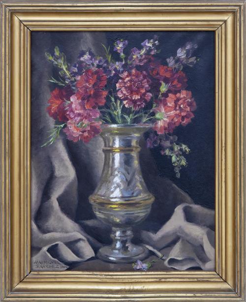 FLORERO CON CLAVELES, 1946