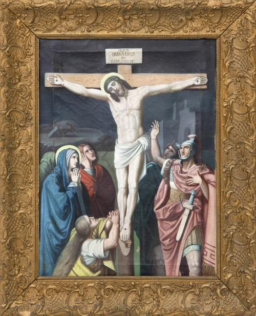 CRUCIFIXIÓN DE CRISTO, SEGUNDA MITAD DEL SIGLO XIX.