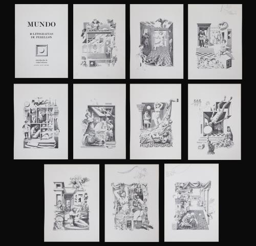 MUNDO: 10 LITOGRAFÍAS EDITADAS POR LA GALERÍA SAINT MICHEL.