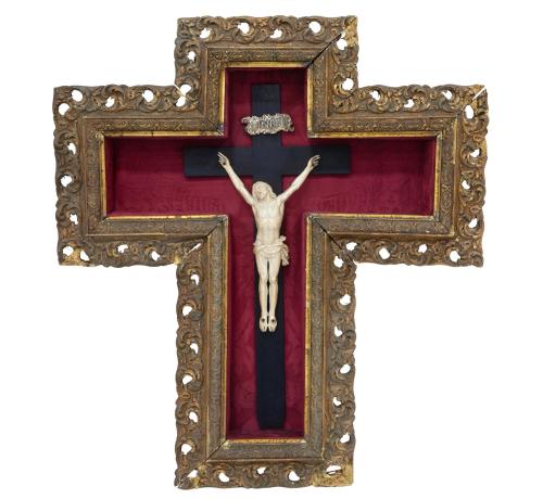 CRISTO TALLADO EN HUESO, S.XVIII
