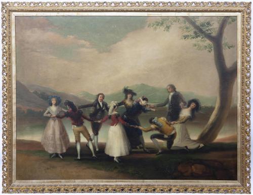 LA GALLINITA CIEGA, COPIA DEL ORIGINAL DE FRANCISCO DE GOYA