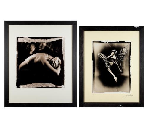 CONJUNTO DE DOS FOTOGRAFÍAS: "ALAS" Y "DESNUDO"
