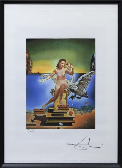 LITOGRAFÍA A COLOR "LEDA ATÓMICA" FIRMADA A MANO POR DALÍ