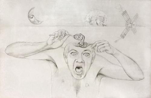 BOCETO PARA ´"EL HOMBRE MODERNO SIN DIOS", 1972