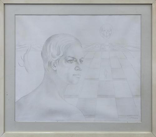 "RETRATO Y ESQUELETO", 1971